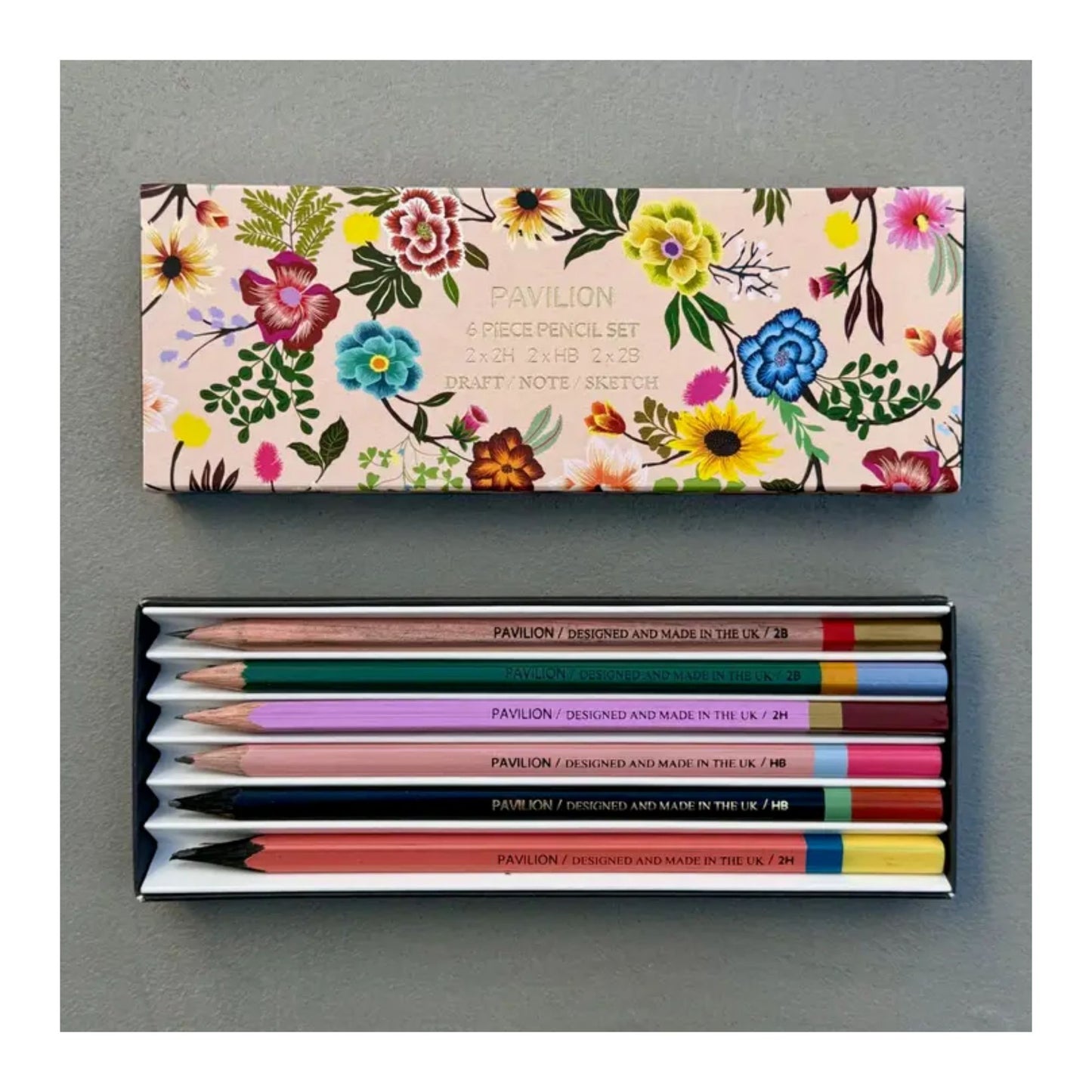 Botanical Floral Pencil Set