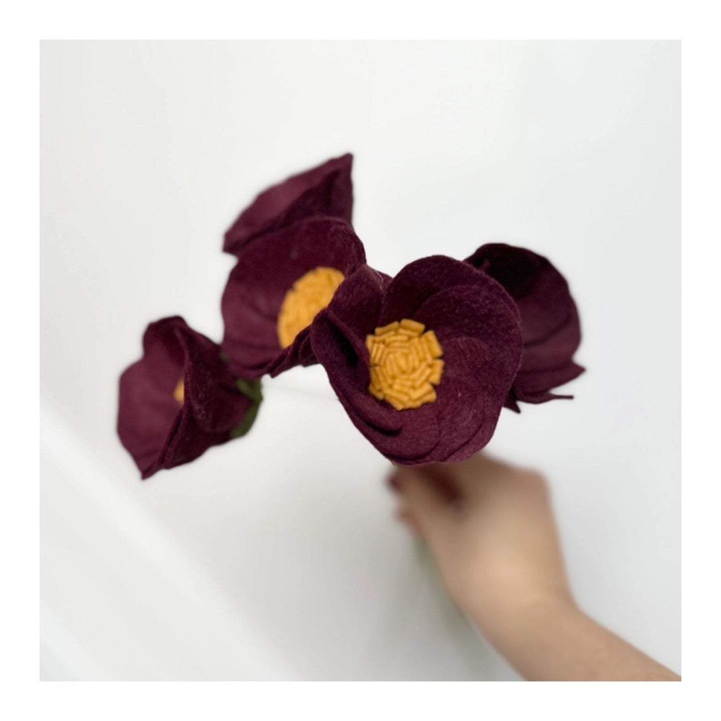 Teacup Roses Felt Flower