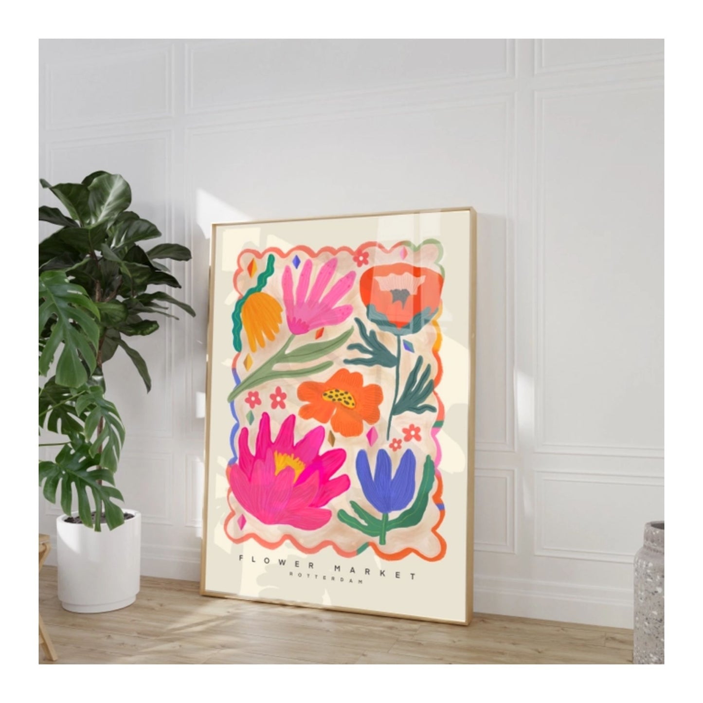 Flower Market Art Print