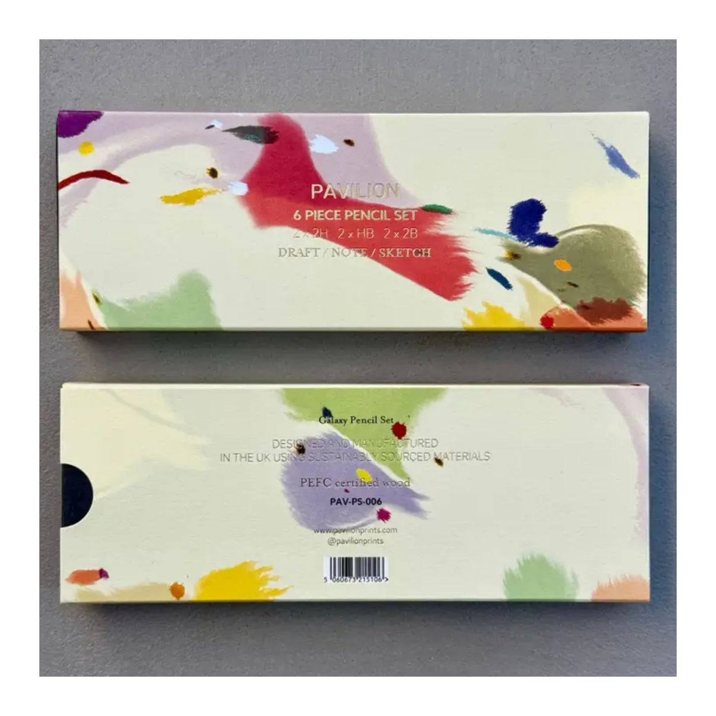 Marble Galaxy Pencil Set