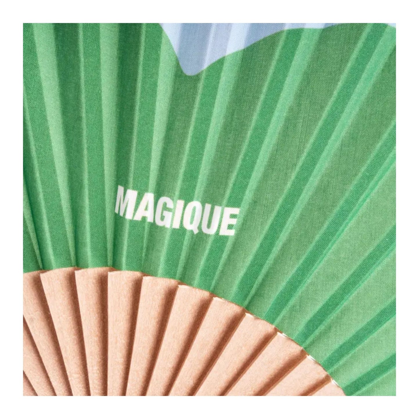 Green Flower Fan