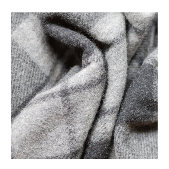 Macrae Grey Tartan Knee Blanket