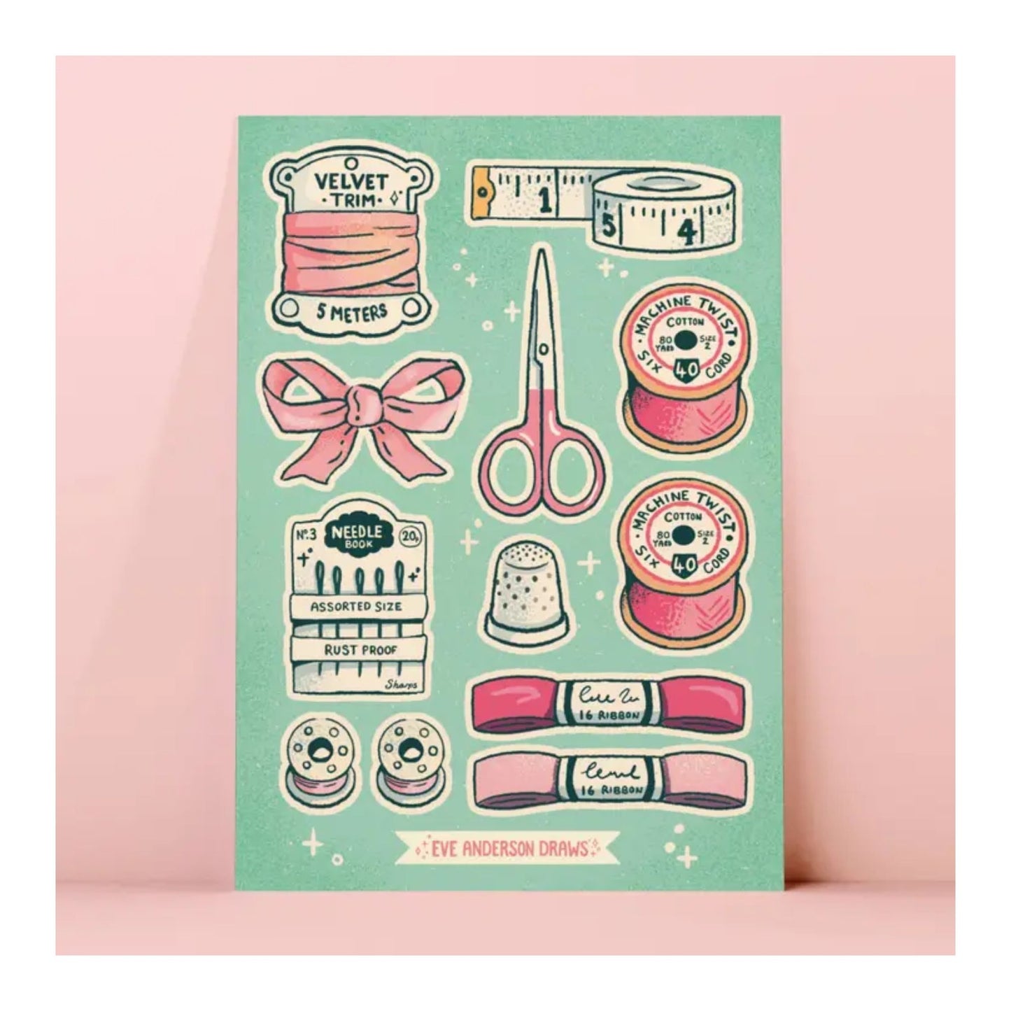 Haberdashery Sticker Sheet
