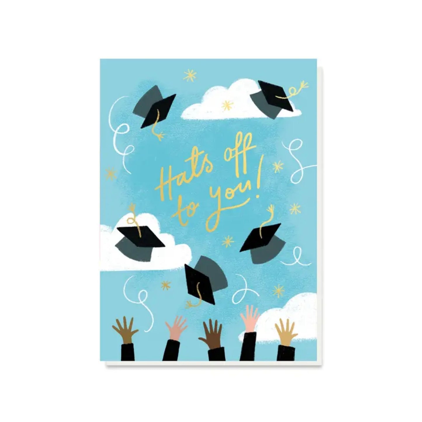 Hats Off To You Graduation Card