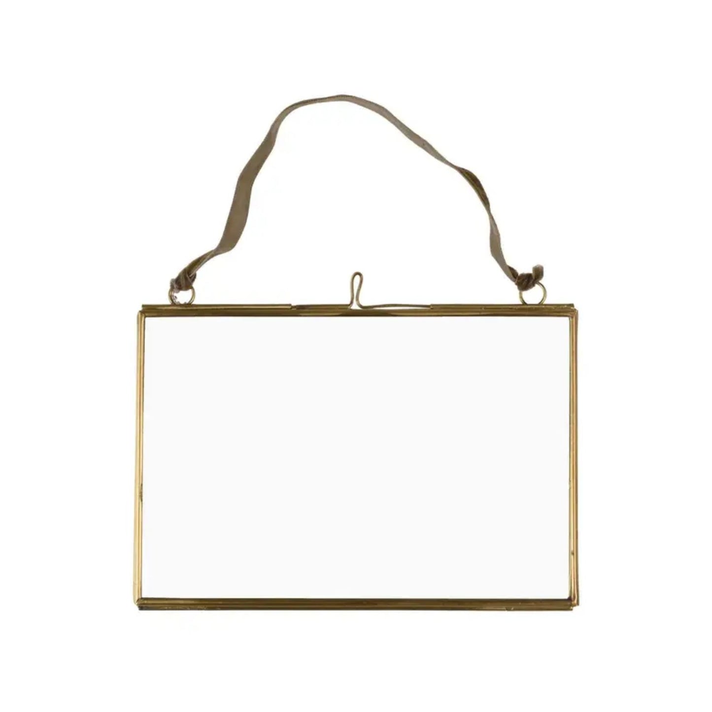 Landscape Hanging Brass Frame