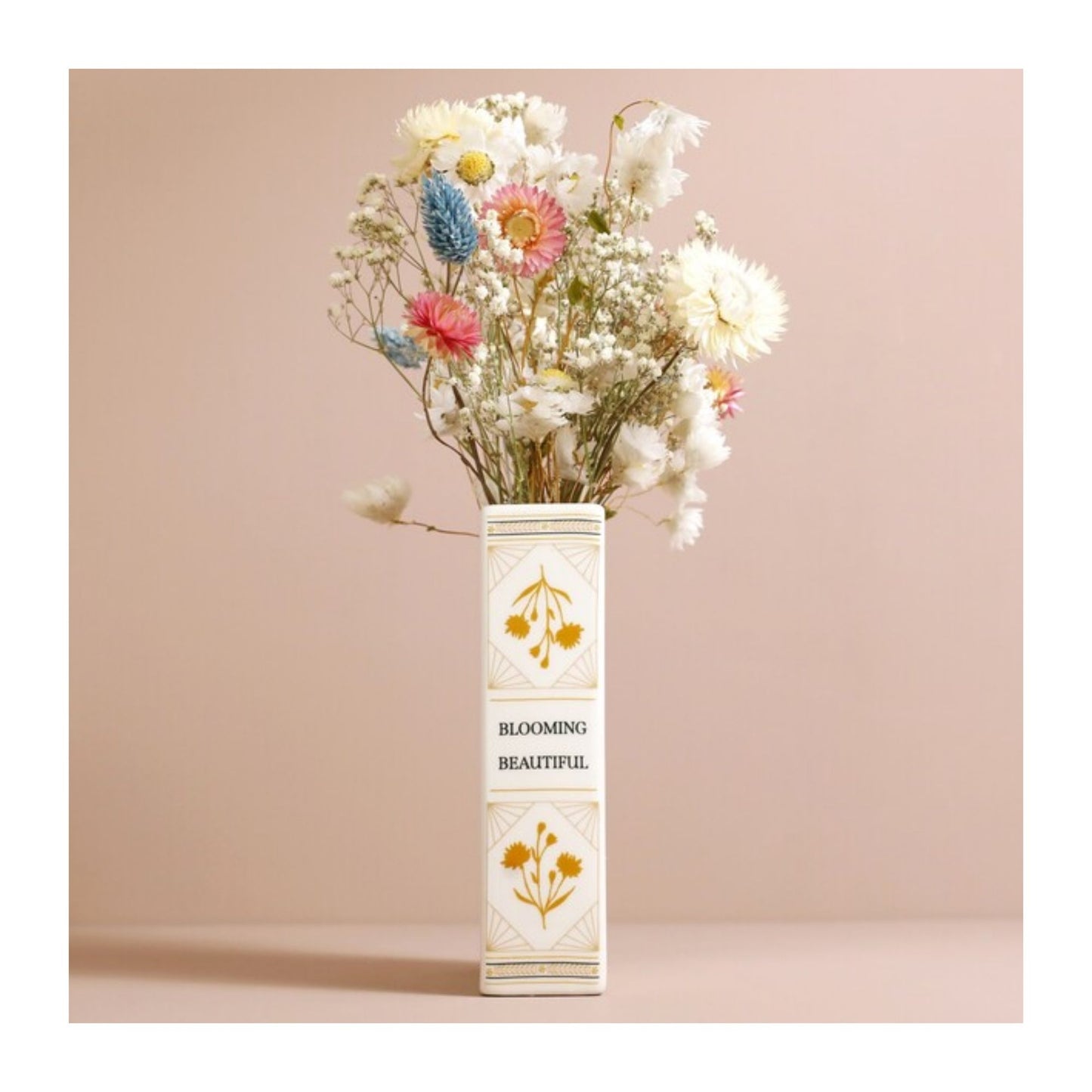 Book of Flowers Book Vase