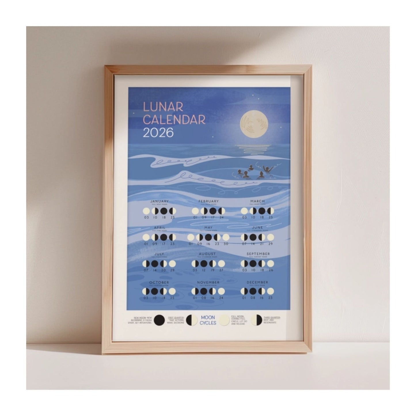 Lunar Calendar 2026 Print