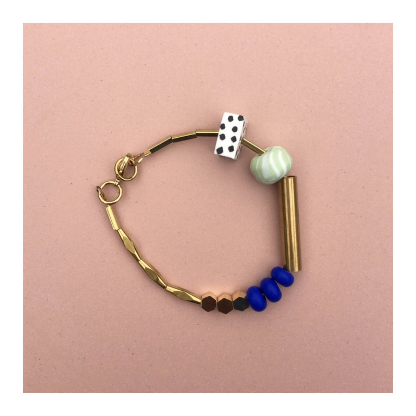 Marble & Brass Bracelet