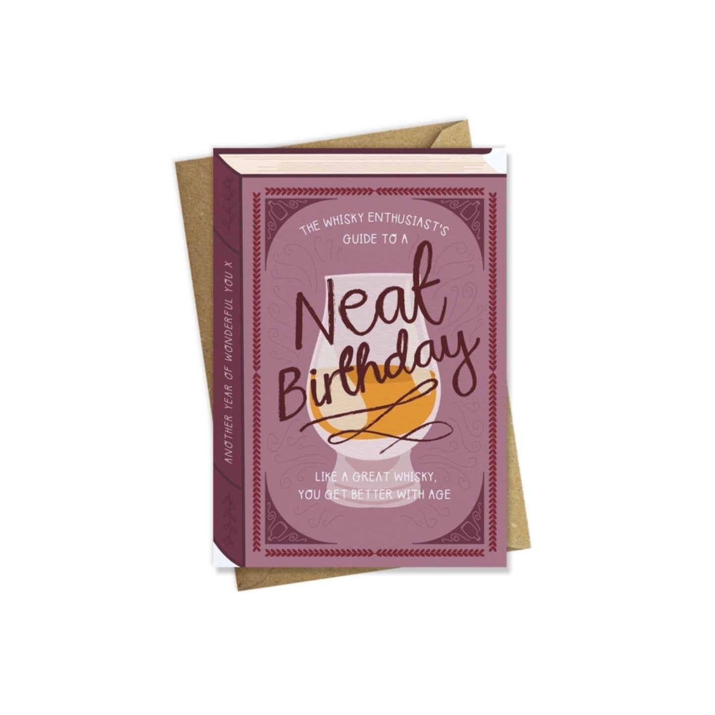 Neat Birthday Whisky Card