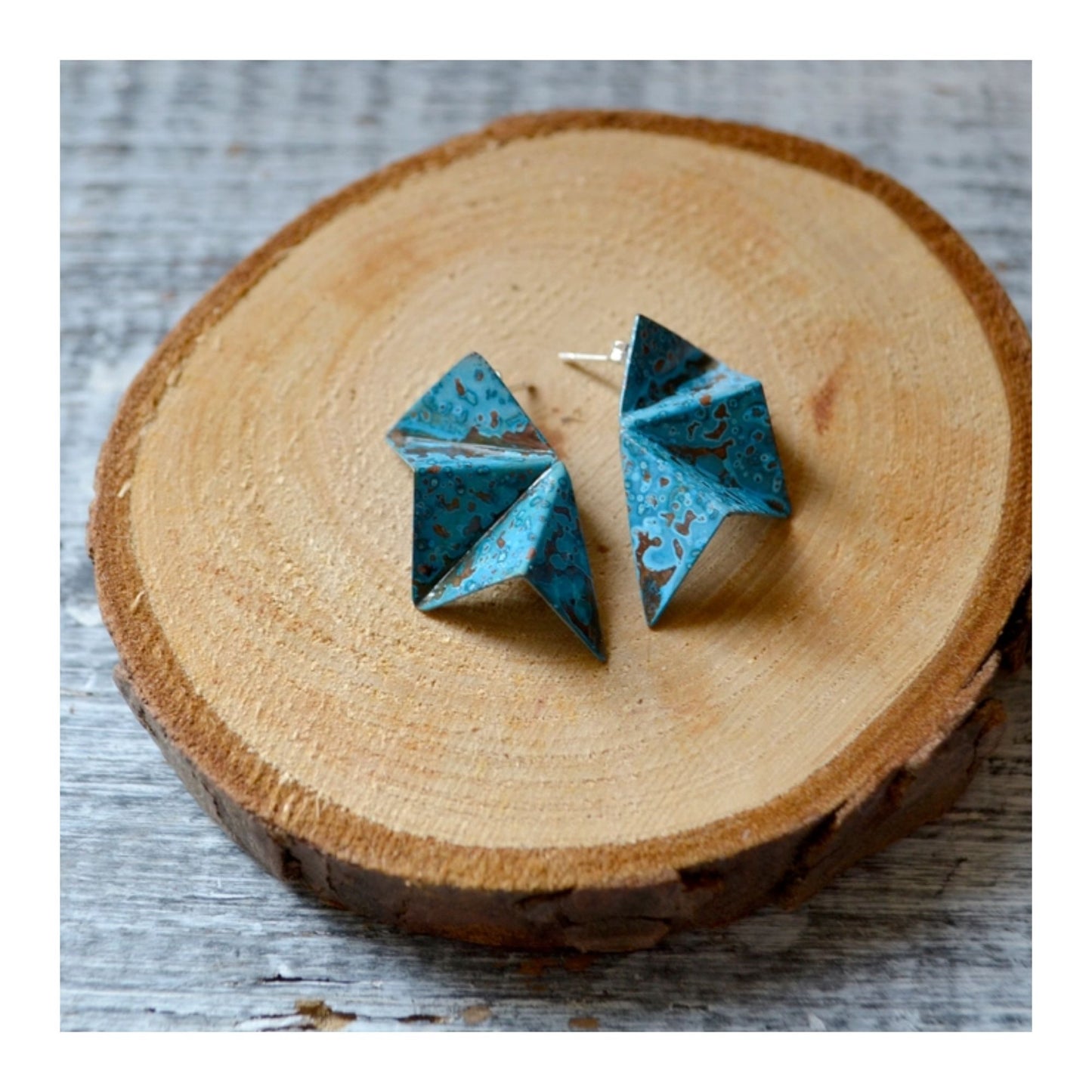 Origami Stud Earrings