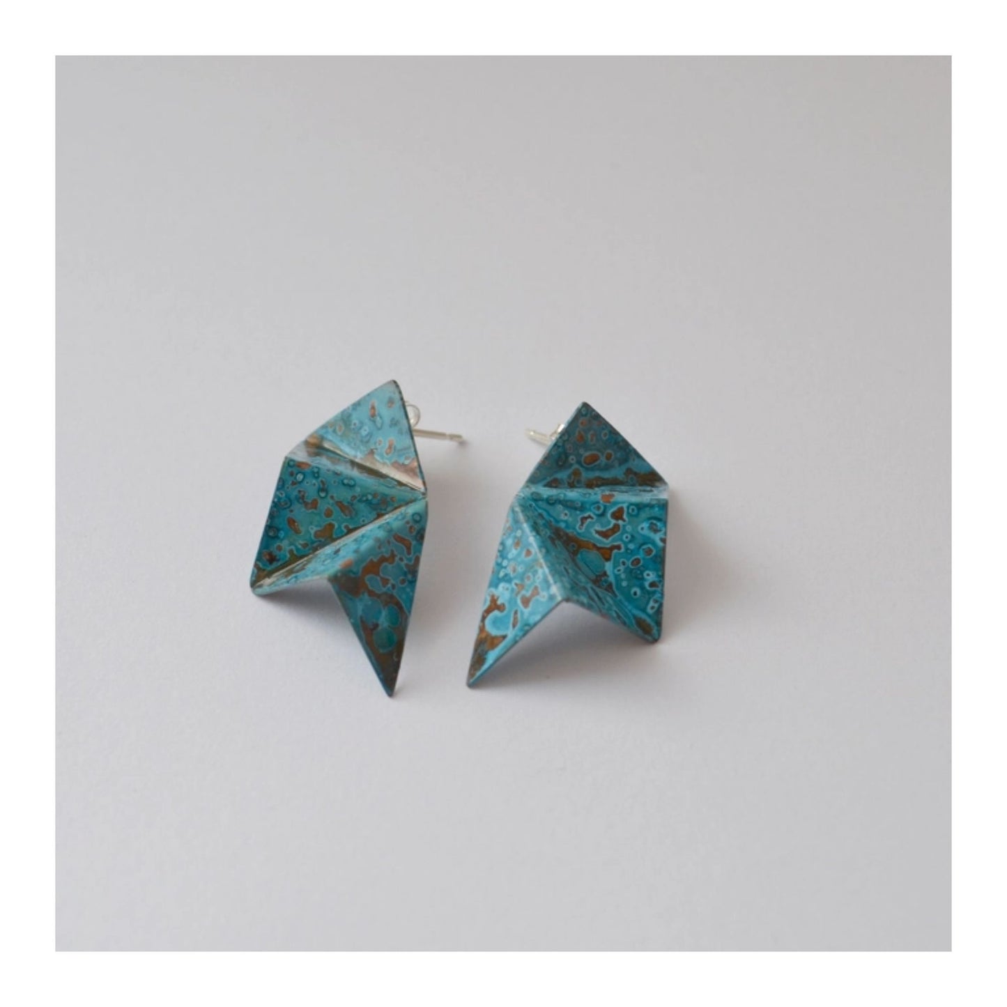 Origami Stud Earrings