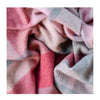Pink Patchwork Check Recycled Wool Knee Blanket