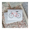 Red Bicycle Mini Card