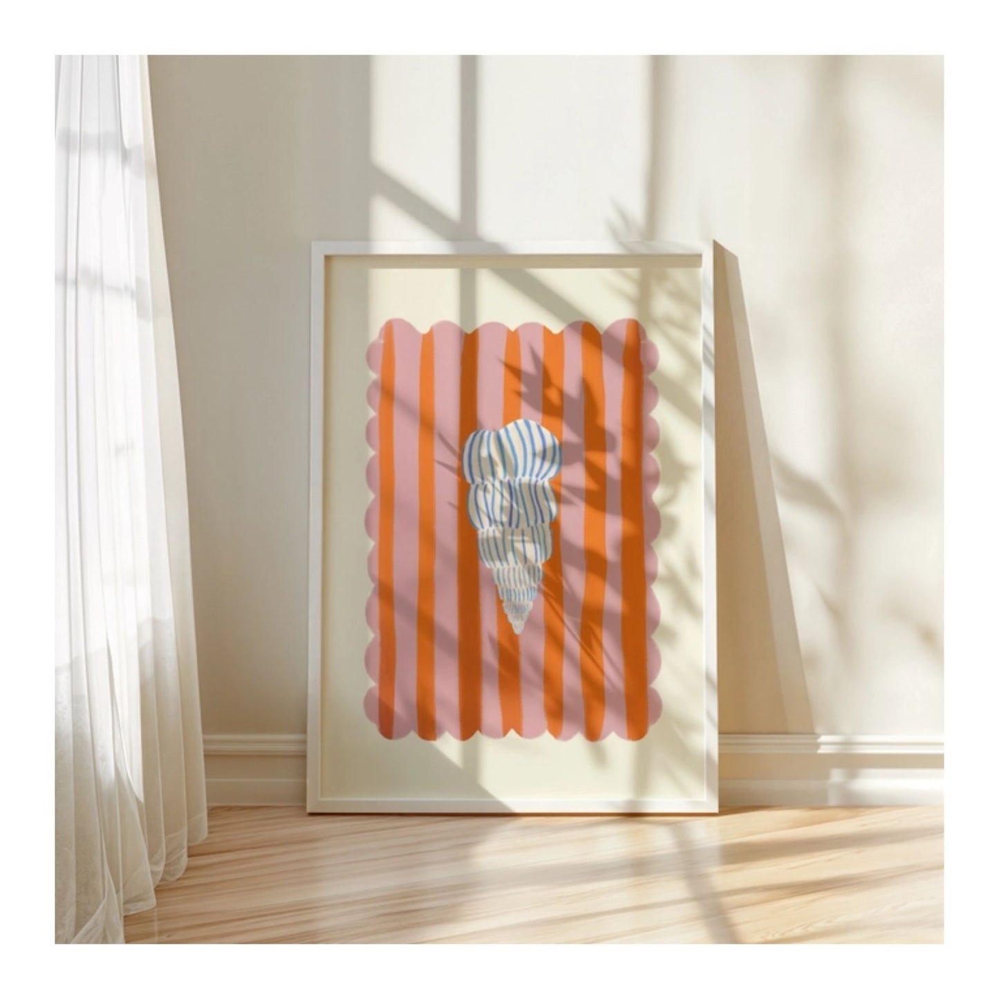 Blue Shell Art Print