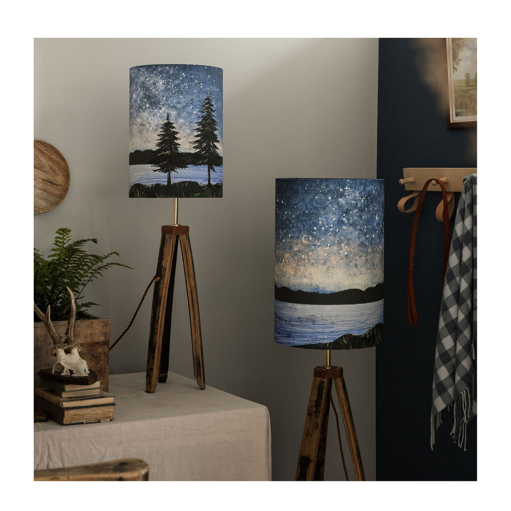 
                  
                    Starlight lampshades in two sizes from Harbour Lane Studio.
                  
                