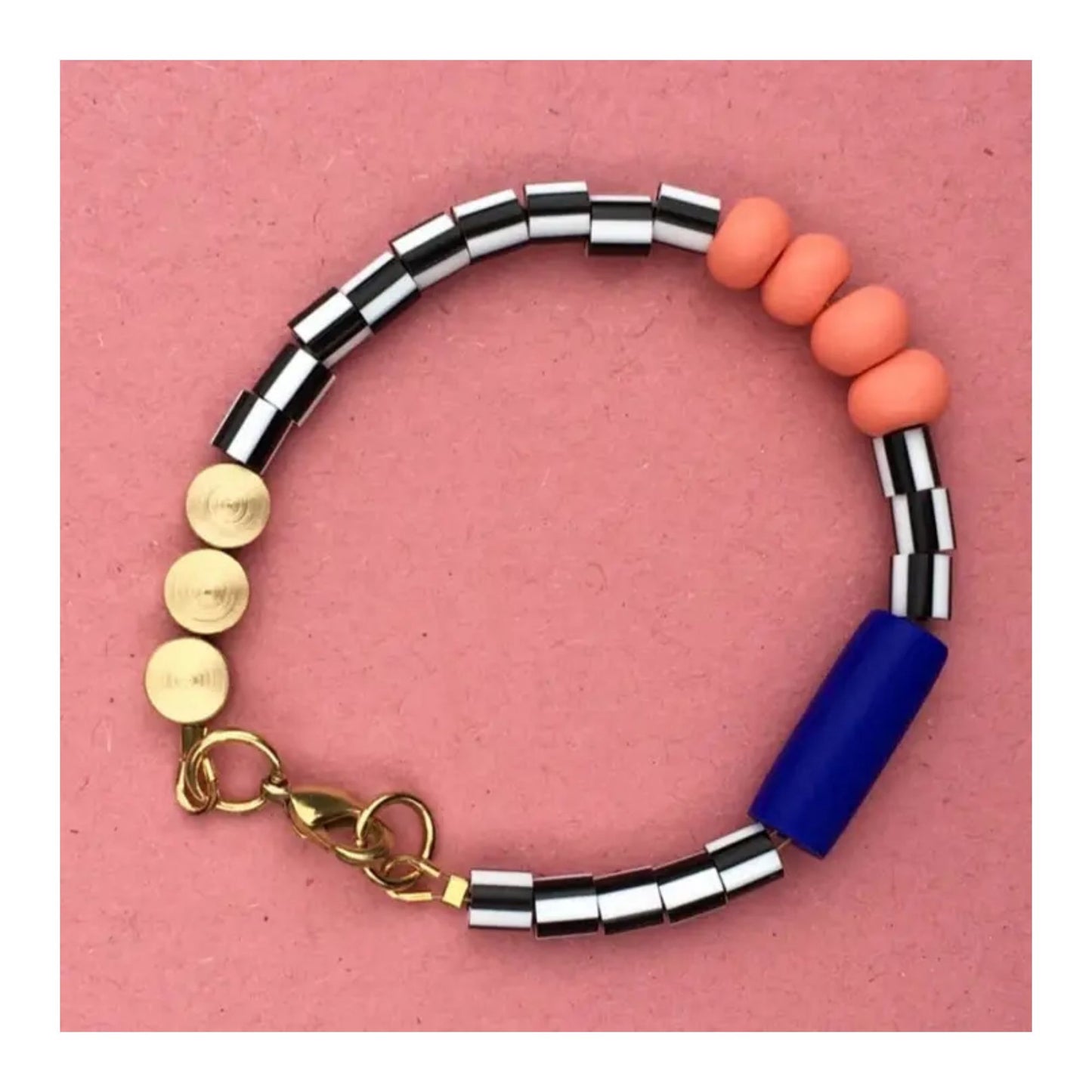 Sottsass Bracelet - Cobalt & Salmon