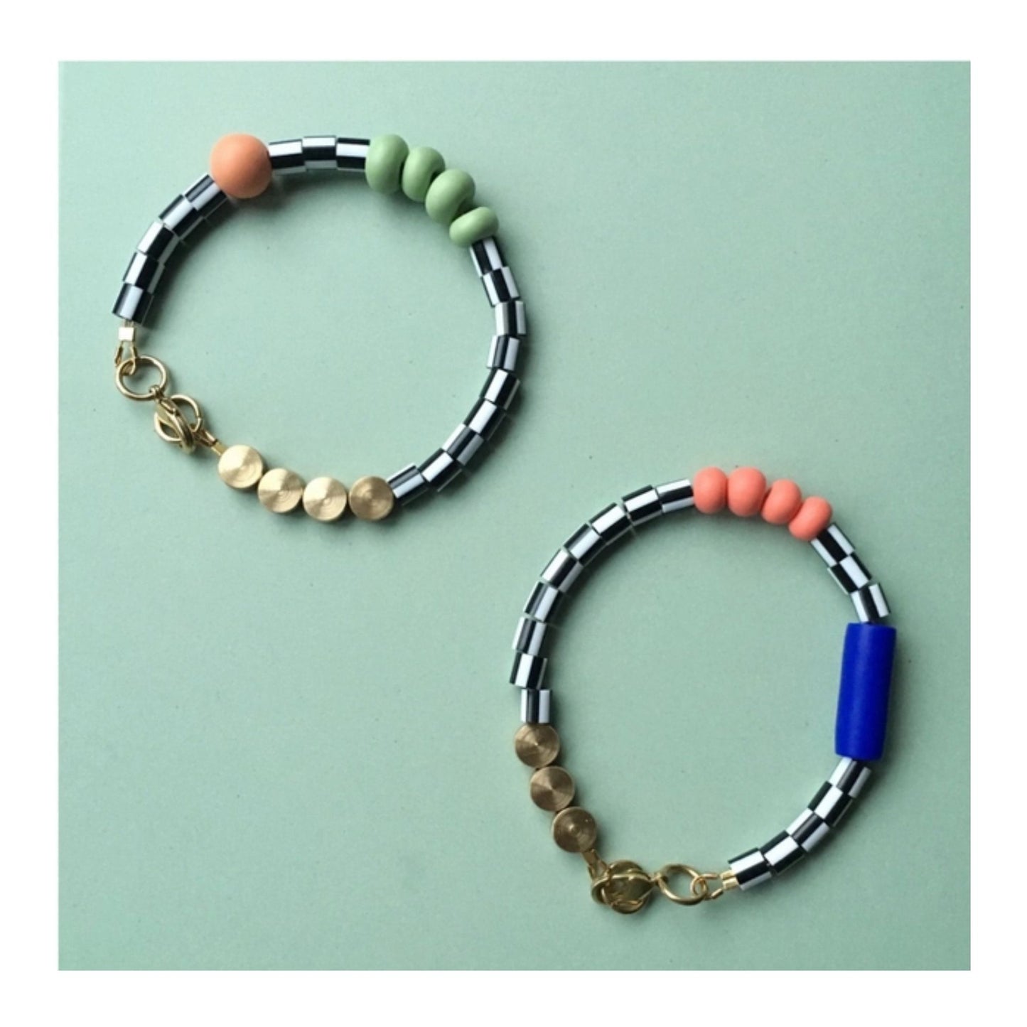 Sottsass Bracelet - Peach & Mint
