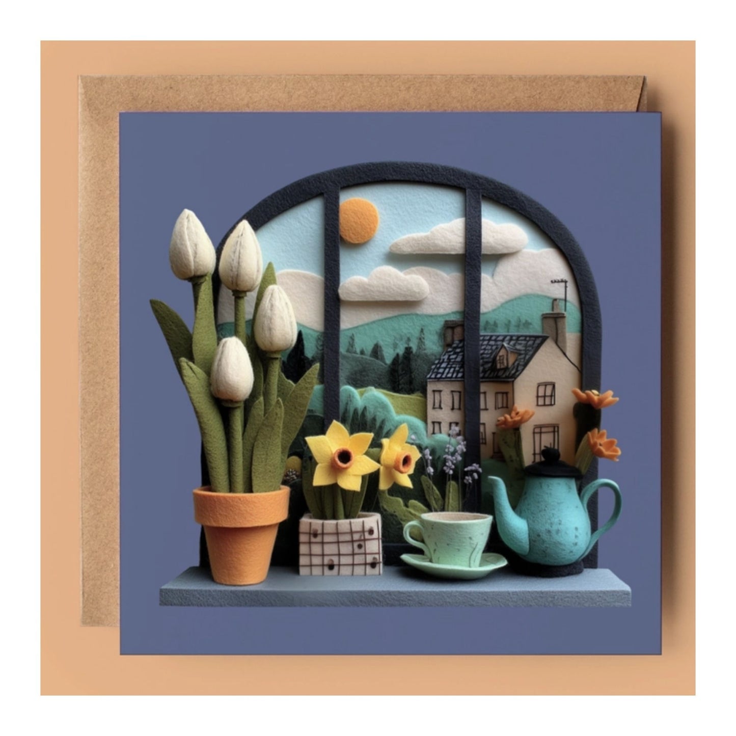 Spring Windowsill Card