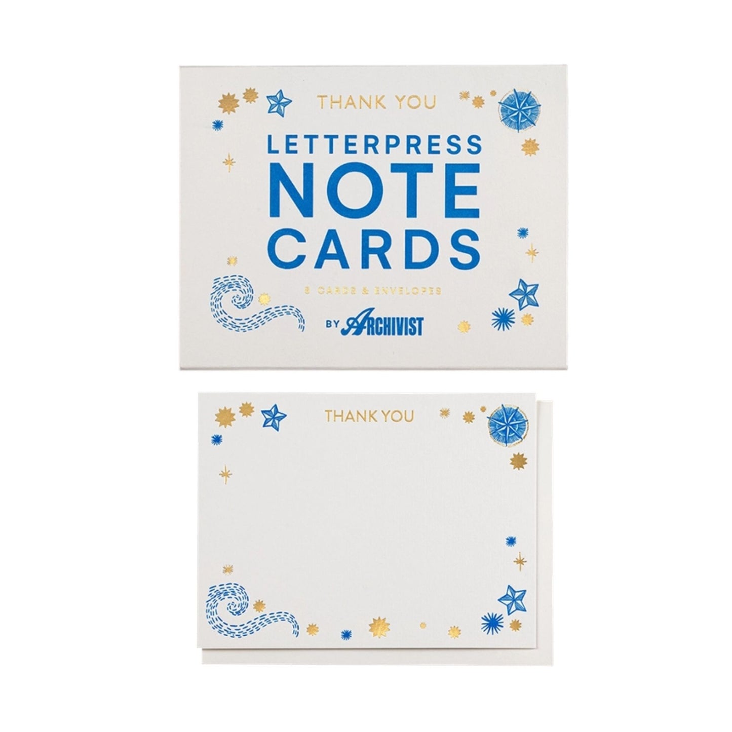 Star Thank You Note Cards