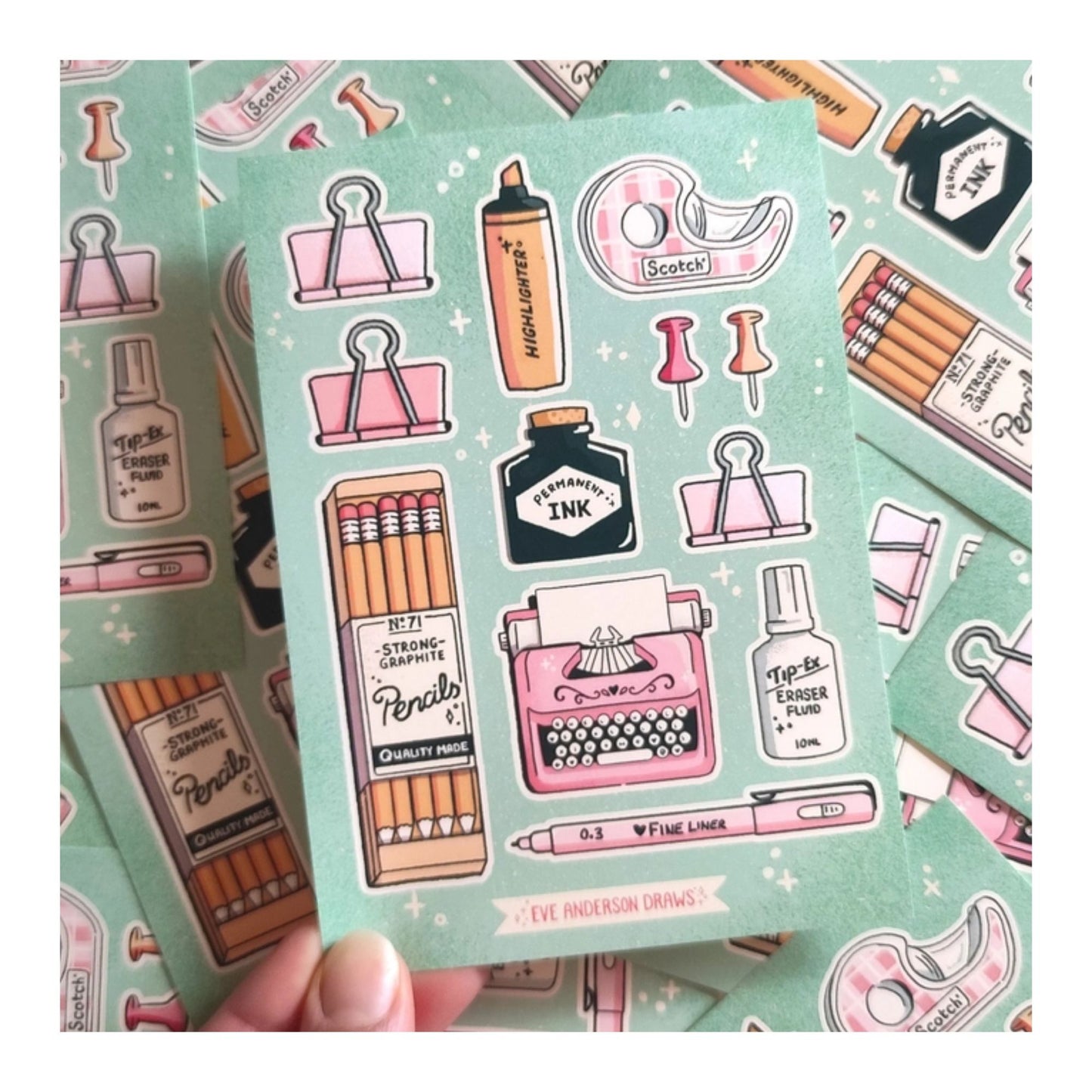 Stationery Sticker Sheet