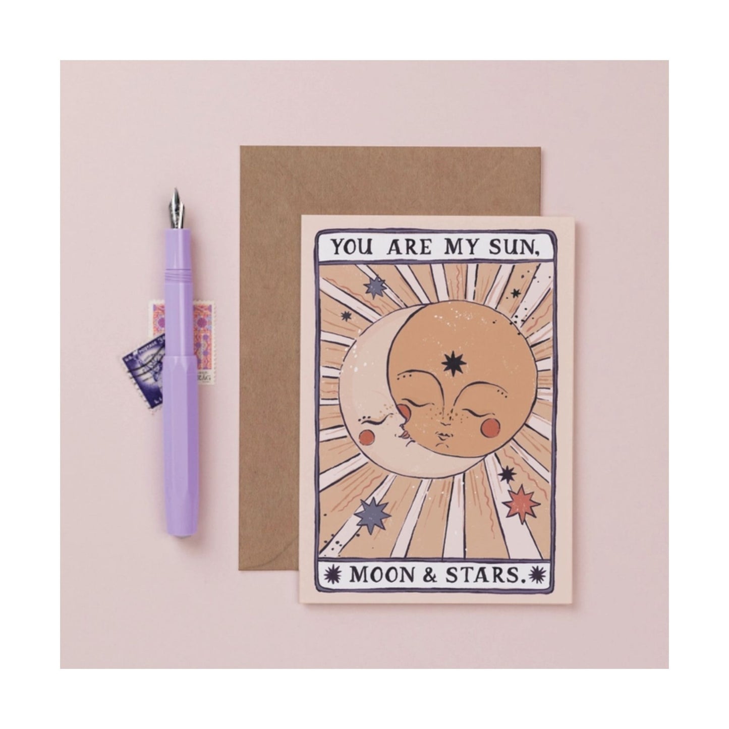Sun, Moon and Stars Card