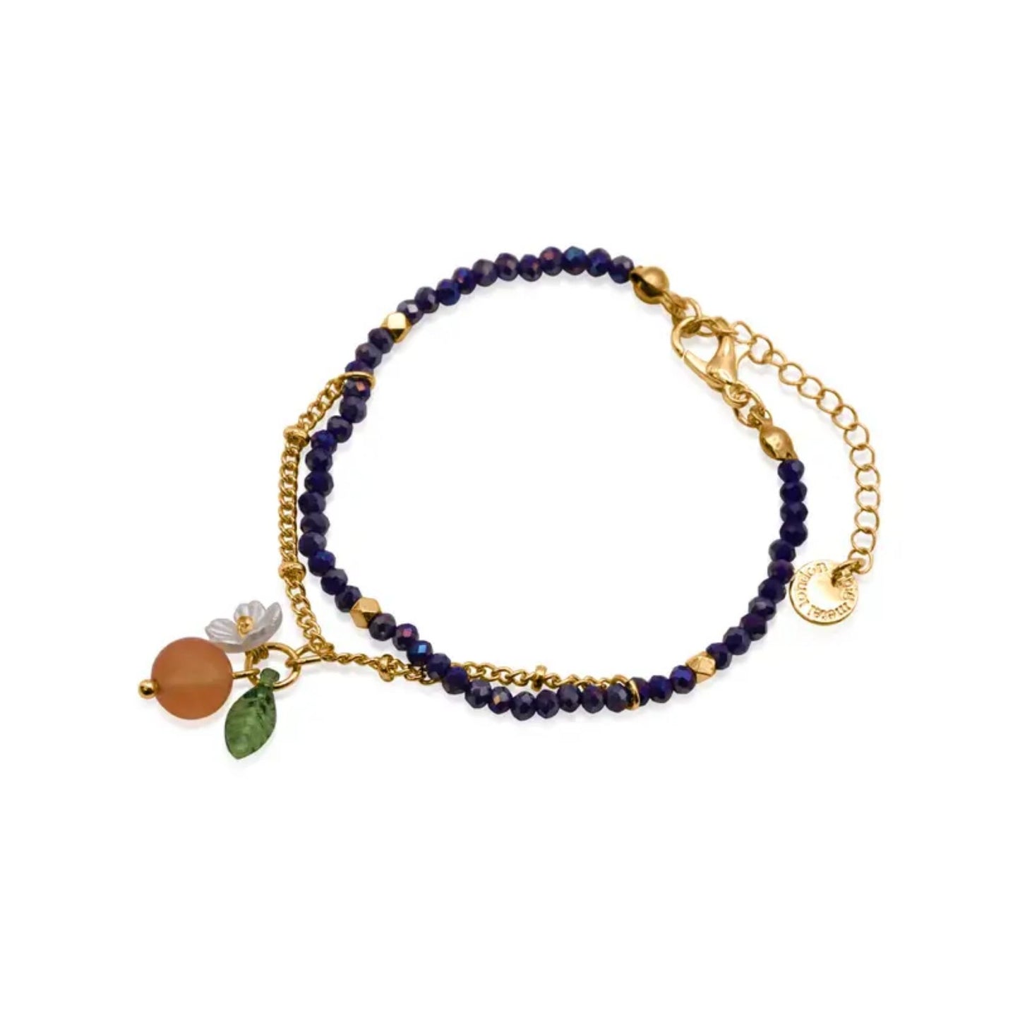 Tangerine Beaded Bracelet