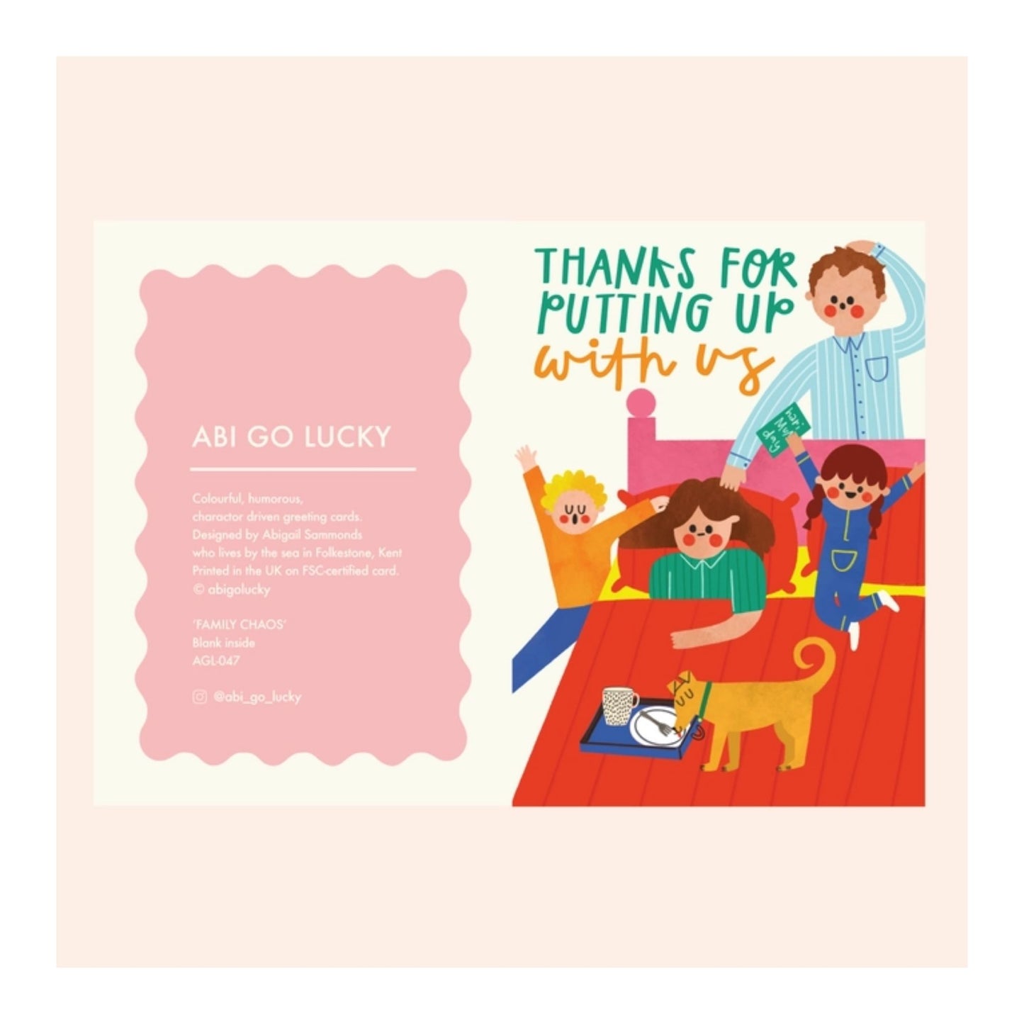 Thanks For Putting Up With Us Card