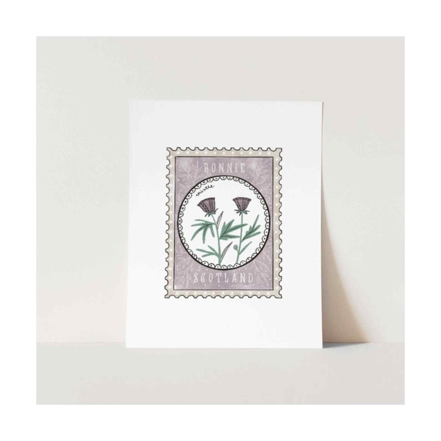 Thistle Stamp Print