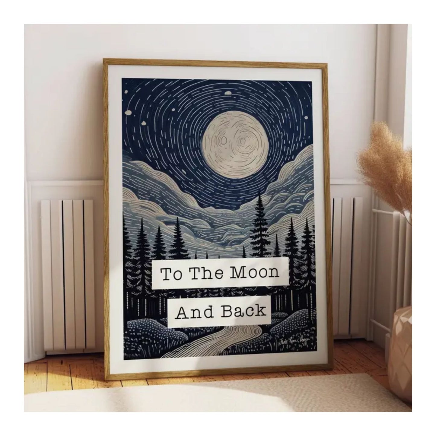 To The Moon and Back Print