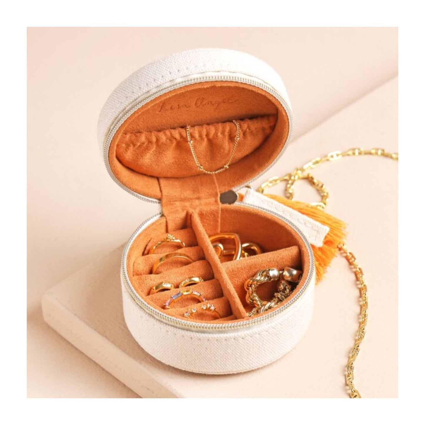 Embroidered Floral Jewellery Case