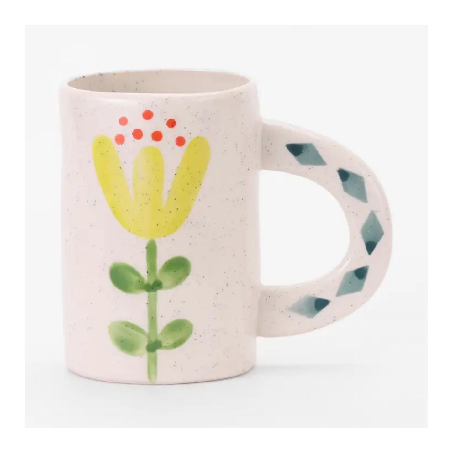 Yellow Floral Mug