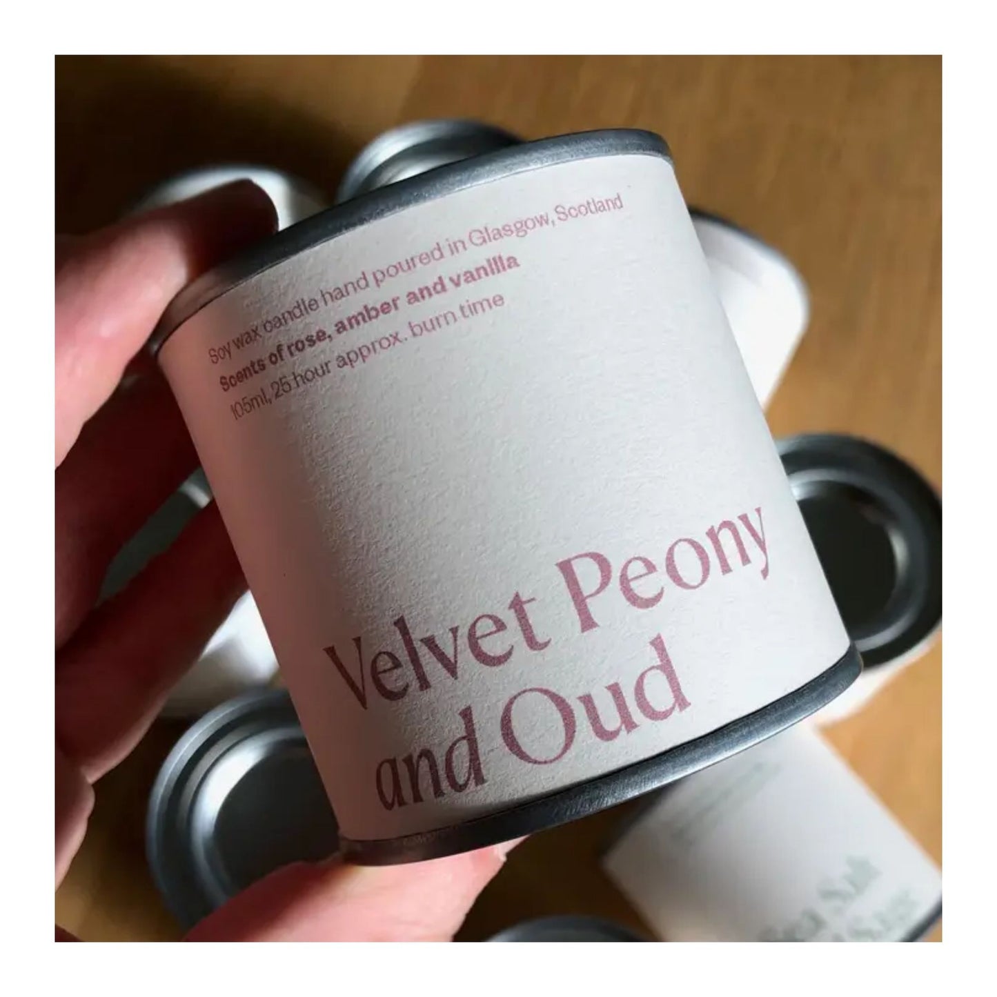 Velvet Peony and Oud Soy Candle