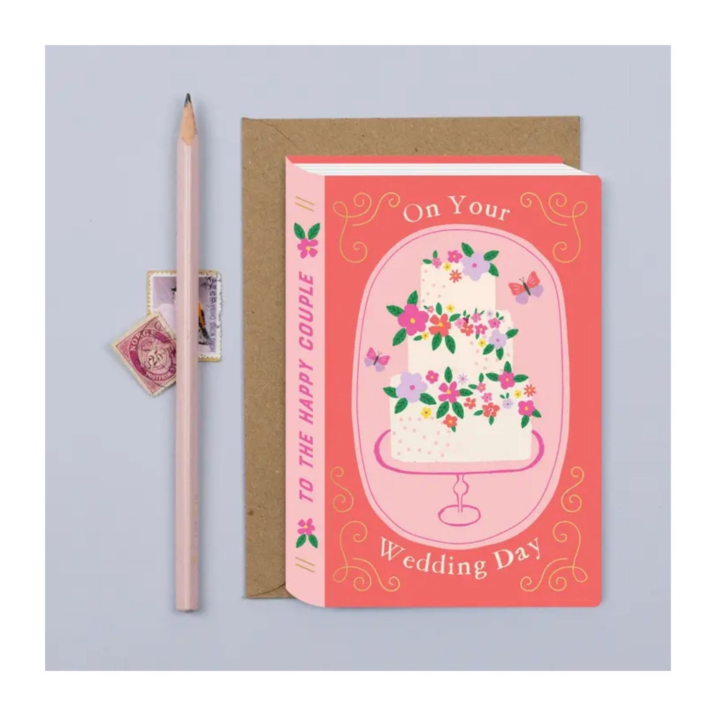 Fairytale Wedding Cake Book Card