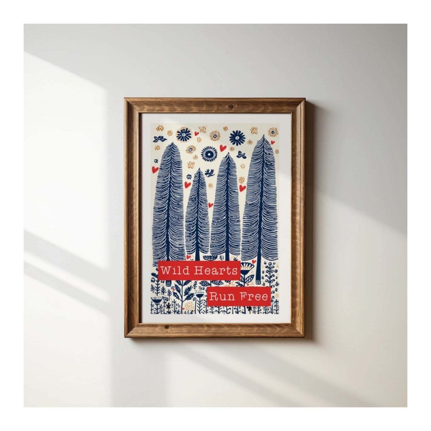 Wild Hearts Run Free Print