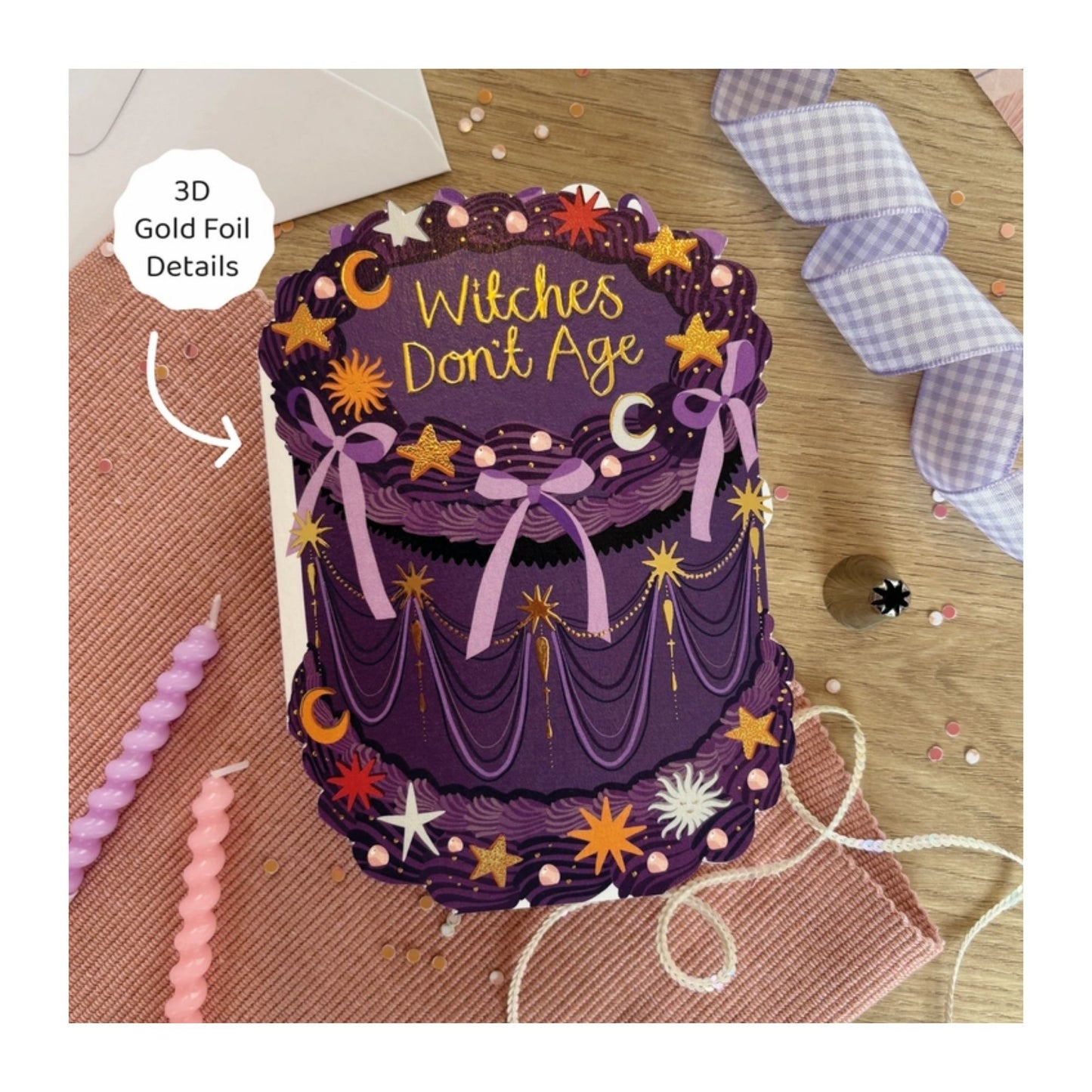 Witches Don't Age Birthday Card