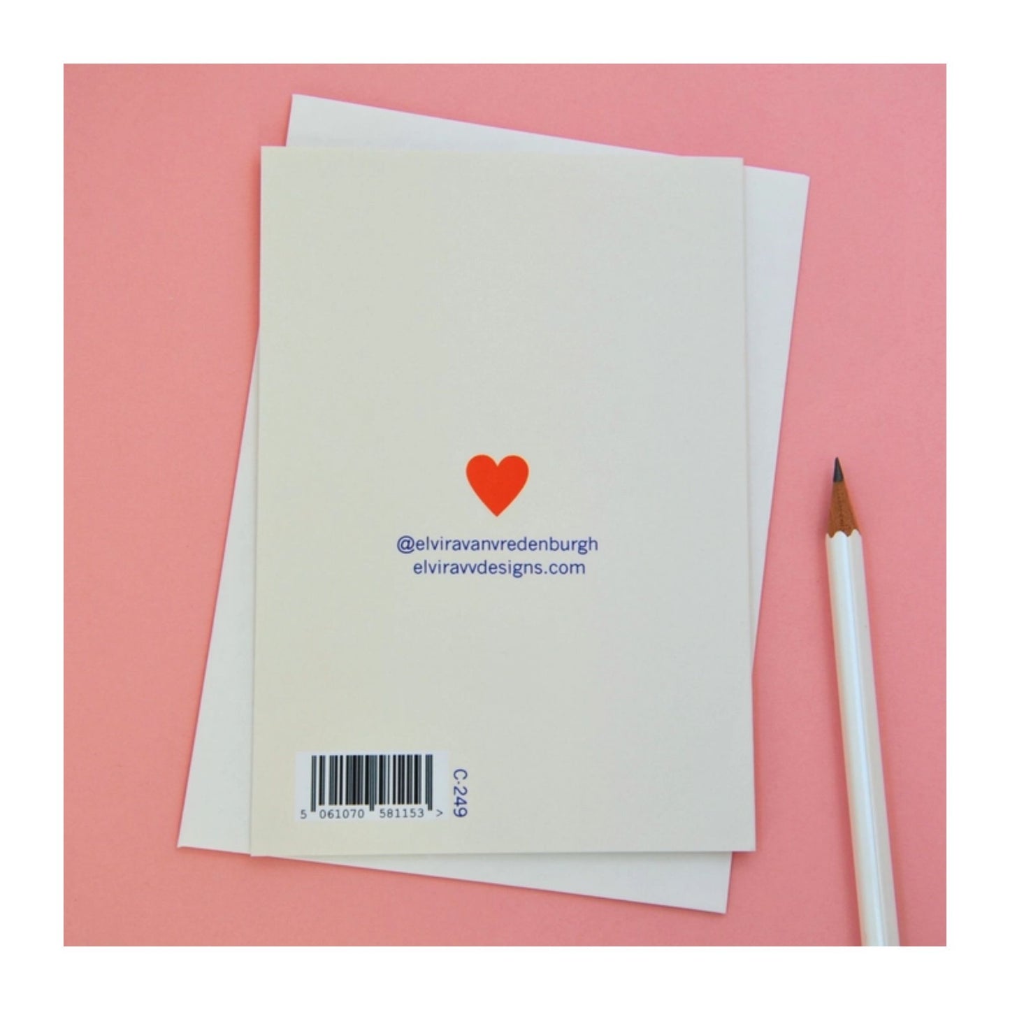 You & Me Heart Valentine's Card