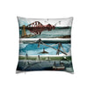 3 Bridges Square Cushion - Harbour Lane Studio