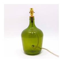  Olive Green Demijohn Recycled Glass Table Lamp