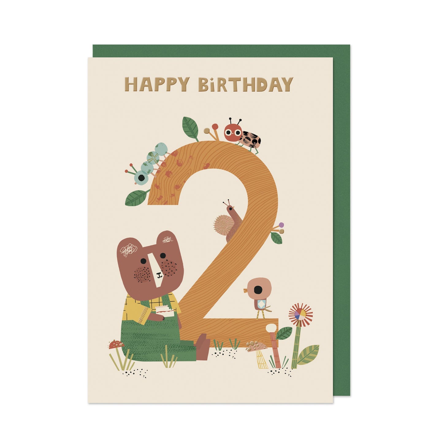 Age Two Bear Card