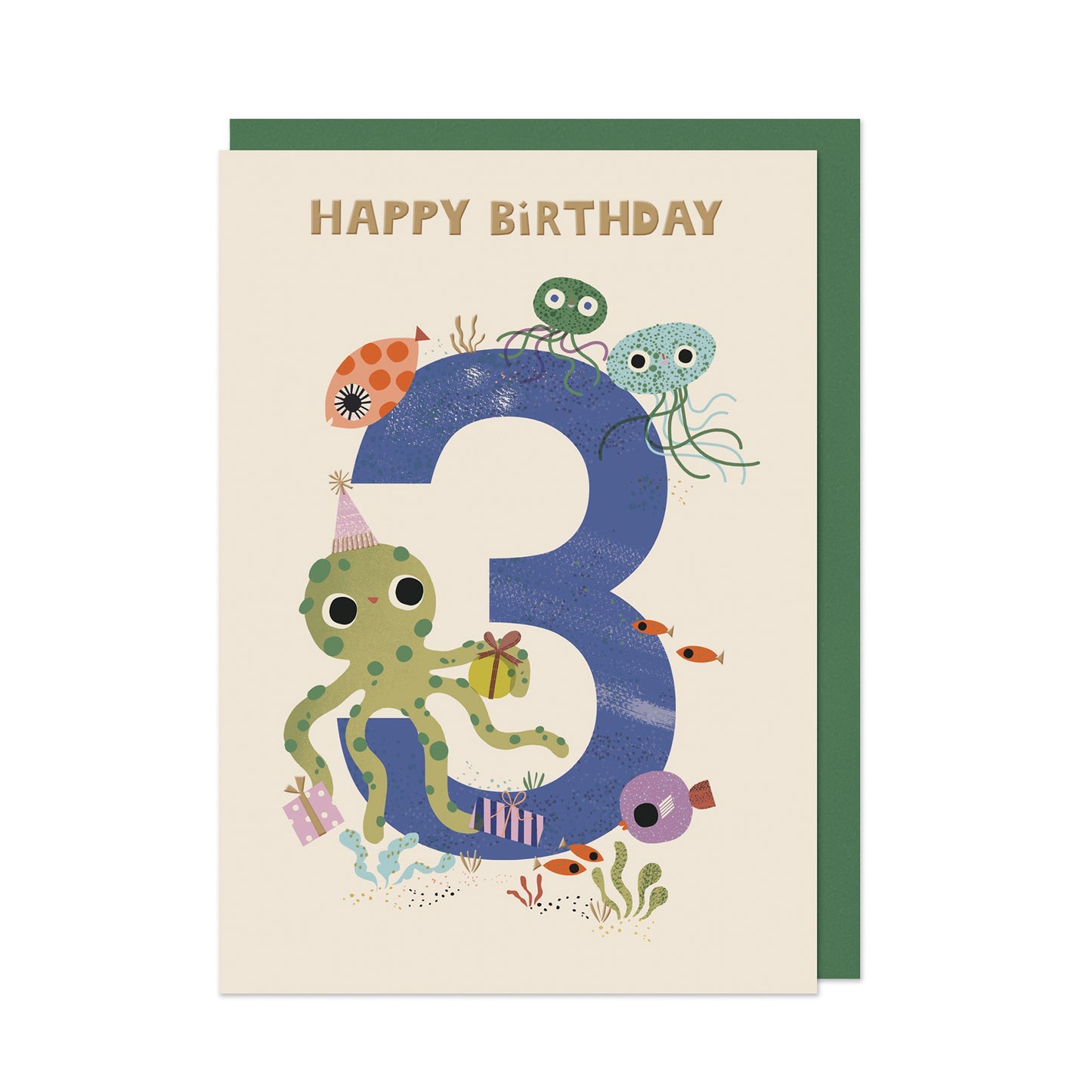 Age Three Under the Sea Card