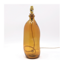  Amber Recycled Glass Bottle Lamp