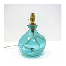  Aqua Blue Simplicity Small Recycled Glass Table Lamp