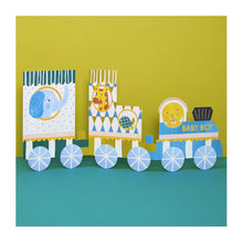  'Baby Boy' Concertina Fold Train Card