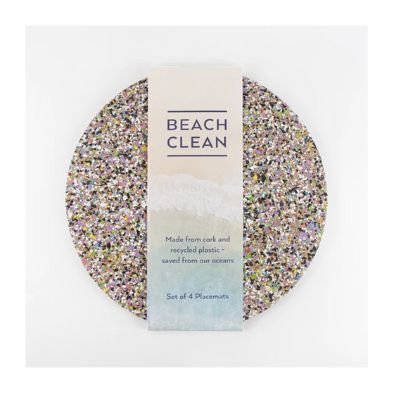 Beach Clean Round Placemat Set