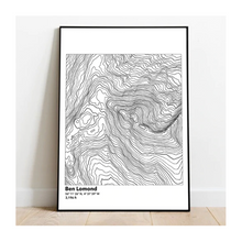  Ben Lomond Topography Print