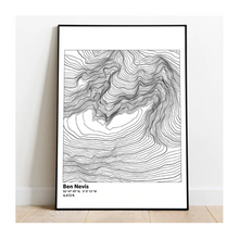  Ben Nevis Topography Print