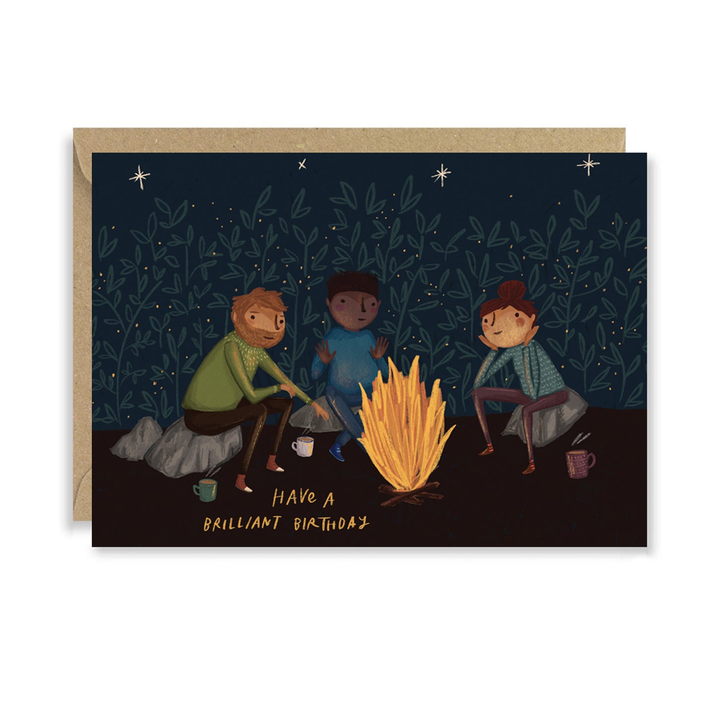 Bonfire Birthday Card