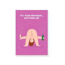  Bottoms Up Birthday Card