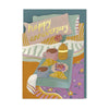 Breakfast in bed 'Happy Anniversary' card