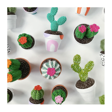 Medium Crocheted Cactus